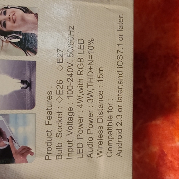 iLink Smart Bluetooth LED colorful bulb Speaker- NIB - Picture 4 of 4